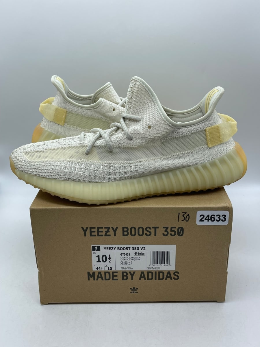 adidas Yeezy Boost 350 V2 Light 10.5 (Moderately Worn Pre-Owned)adidasLight/Light/Light - Image 1