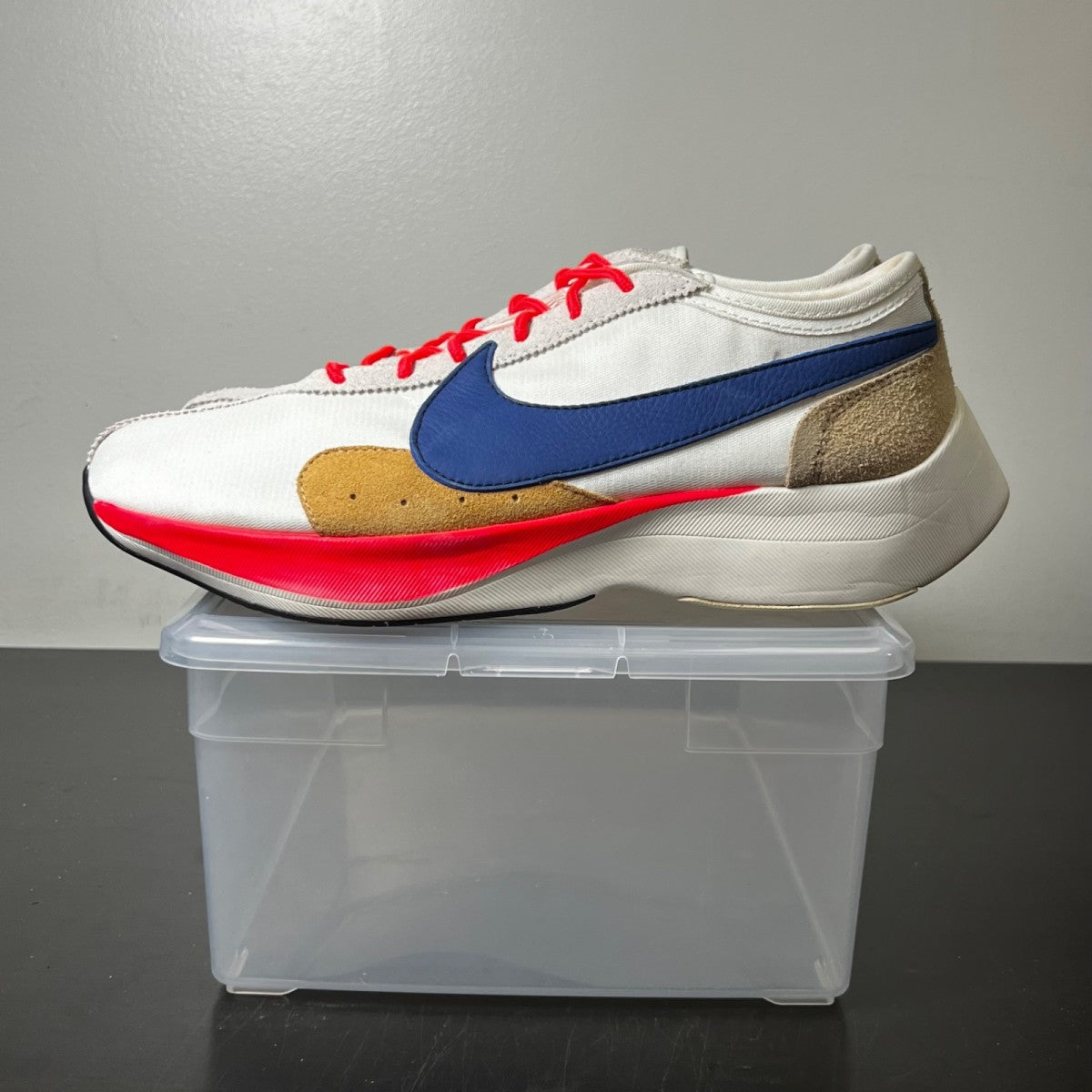 Nike Moon Racer Sail Solar Blue 12 (Lightly Worn Pre-Owned)NikeSail/Gym Red-Solar Blue-Praline - Image 3