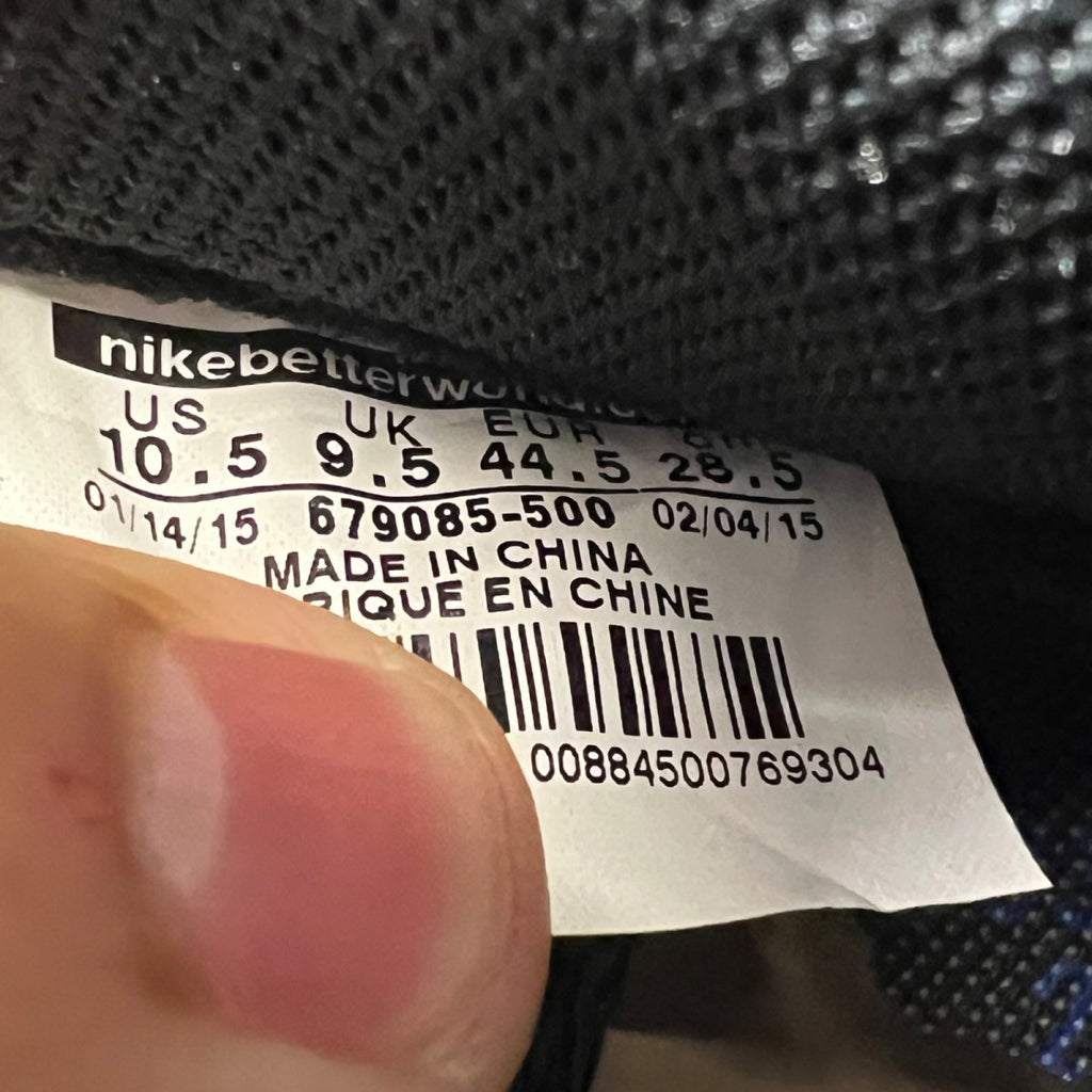 Nike Air Foamposite One Sharpie 10.5 (New Pre-Owned)NikeBlack/Varsity Royal-White - Image 4