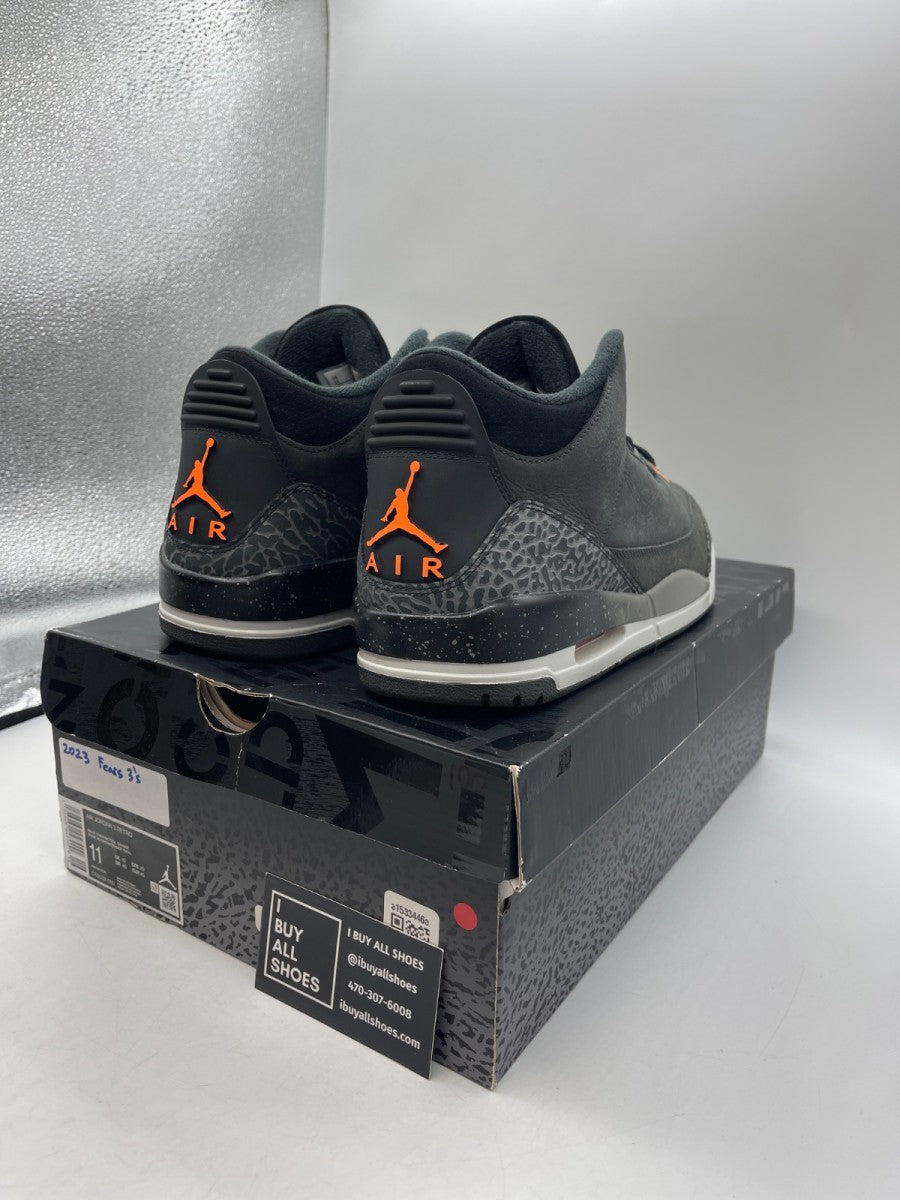 Jordan 3 Retro Fear Pack (2023) 11 (Moderately Worn Pre-Owned) - Image 5