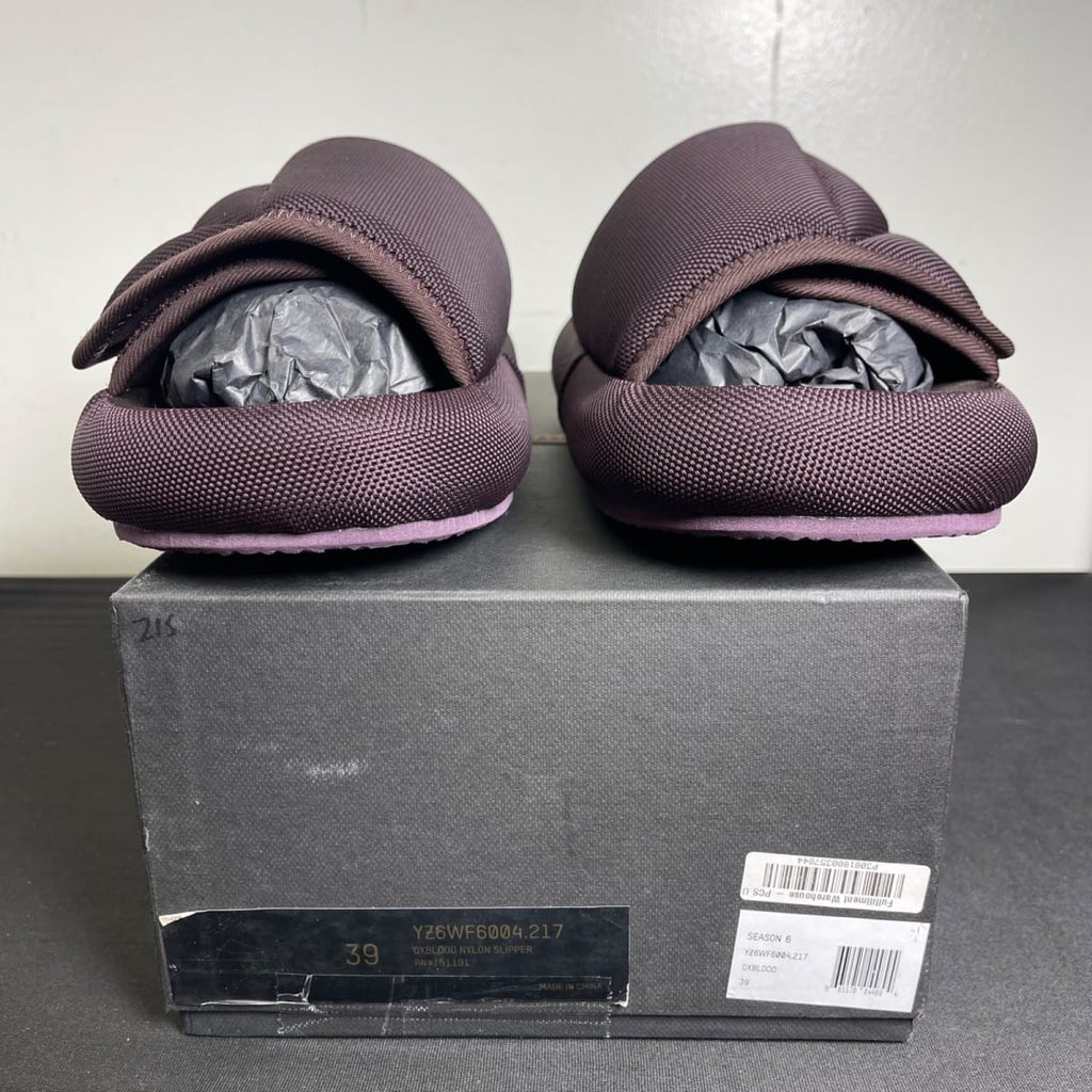 Yeezy Supply Nylon Slipper Oxblood (Women's) (Size 39W) - aux