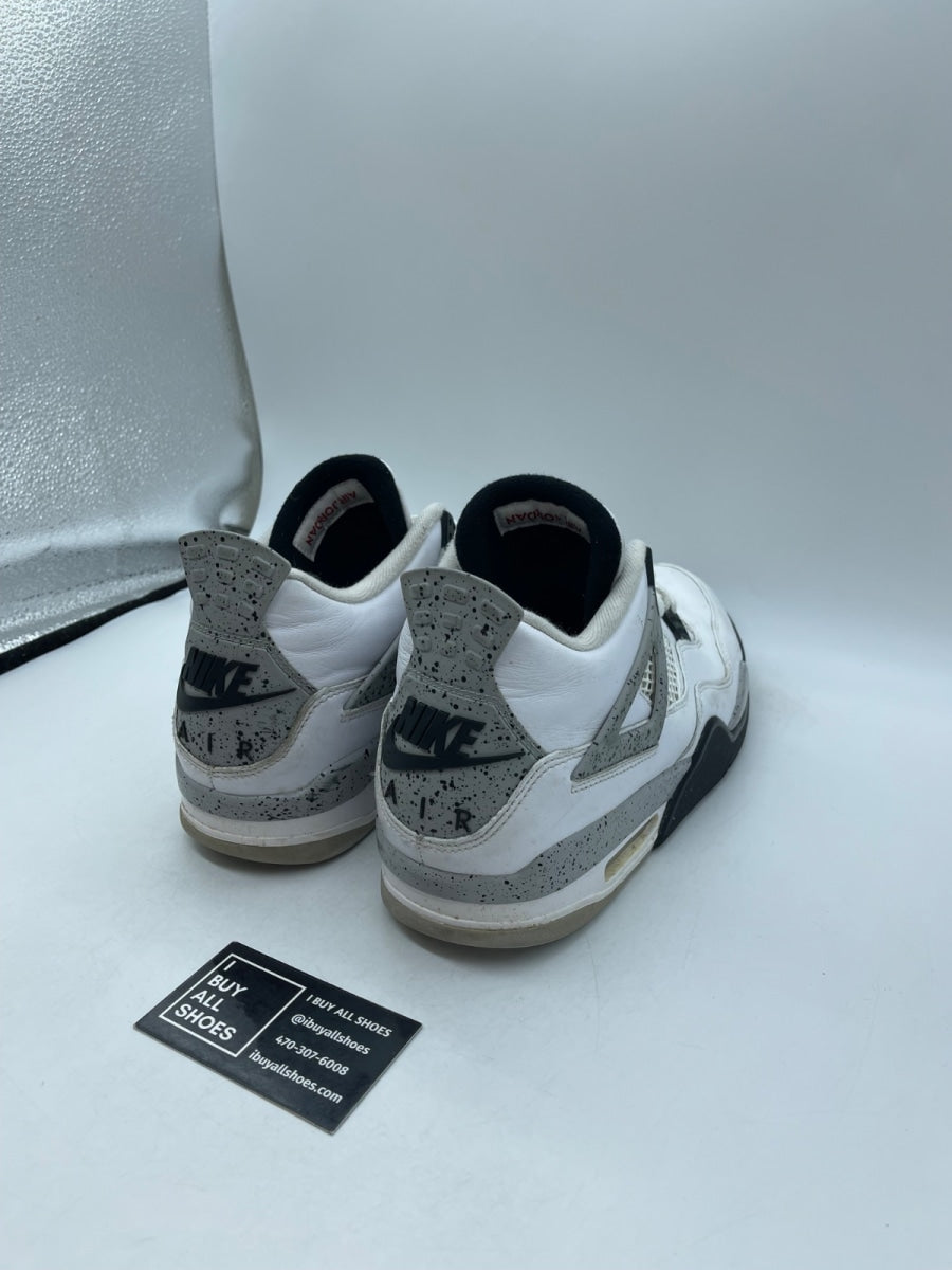 Jordan 4 Retro White Cement (2016) 12 (Moderately Worn Pre-Owned) - Image 5