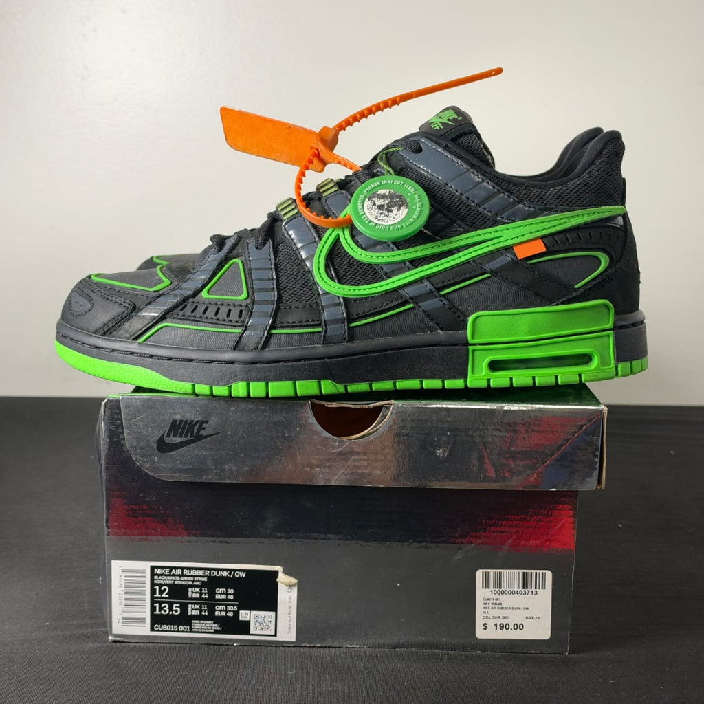 Nike Air Rubber Dunk Off-White Green Strike (Size 12) - aux
