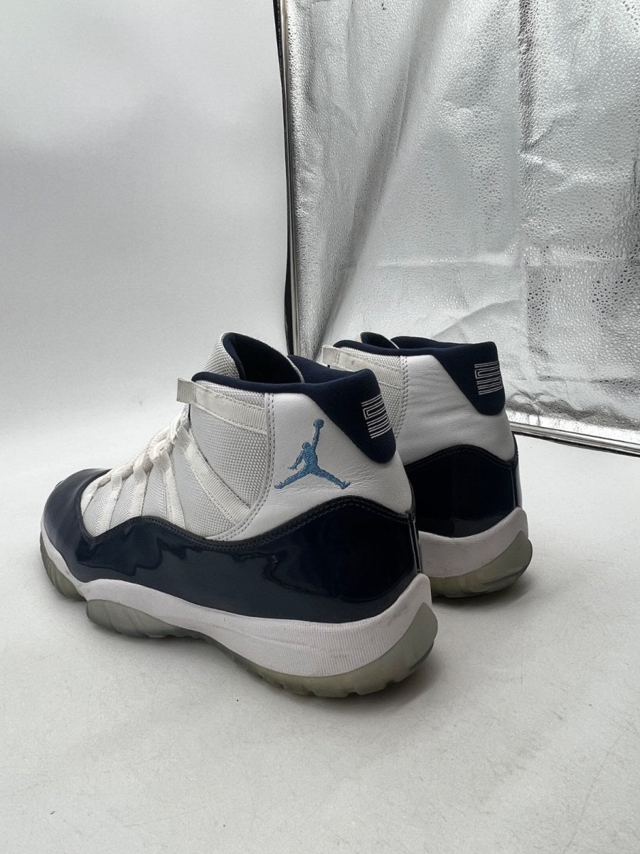 Jordan 11 Retro UNC Win Like 82 13 (Moderately Worn Pre-Owned)JordanWhite/University Blue-Midnight Navy - Image 4