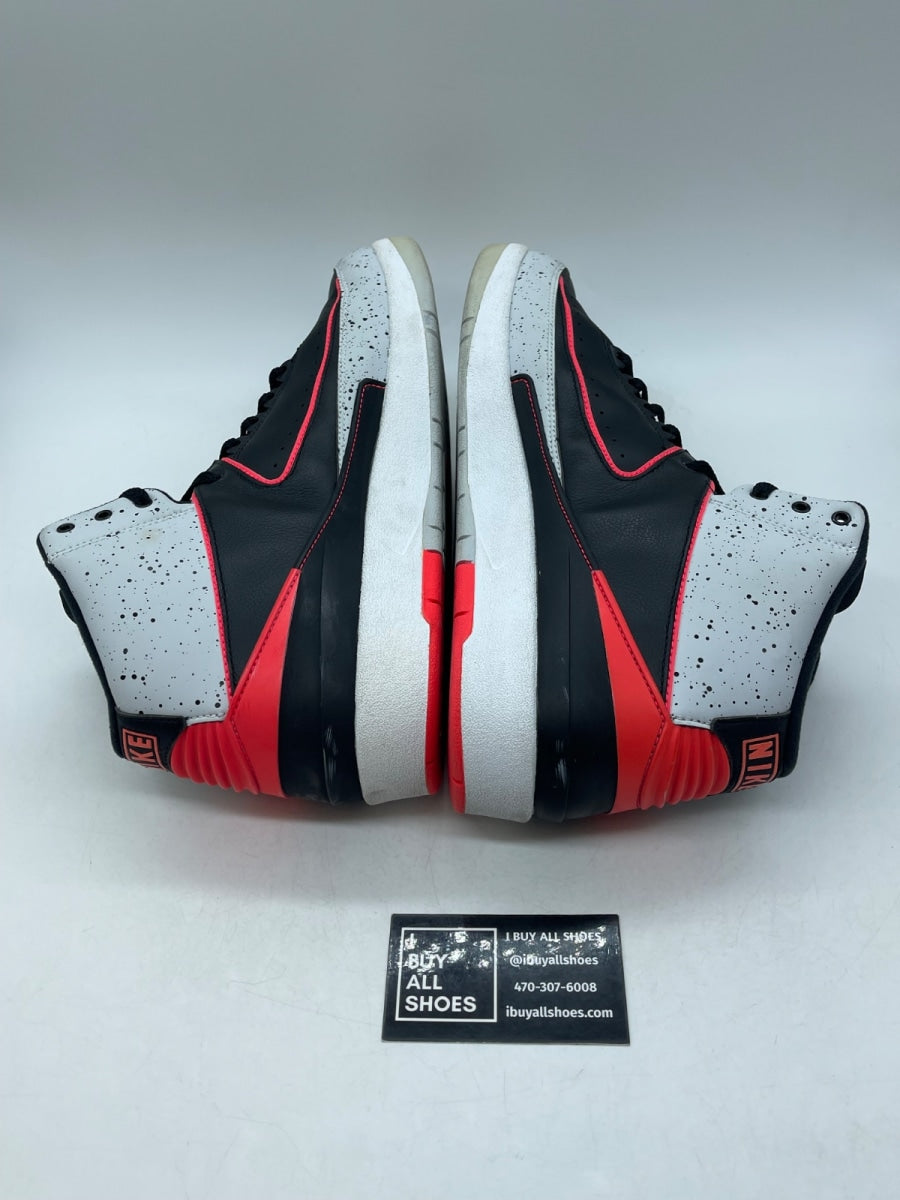 Jordan 2 Retro Infrared Cement 13 (Heavily Worn Pre-Owned) - Image 6