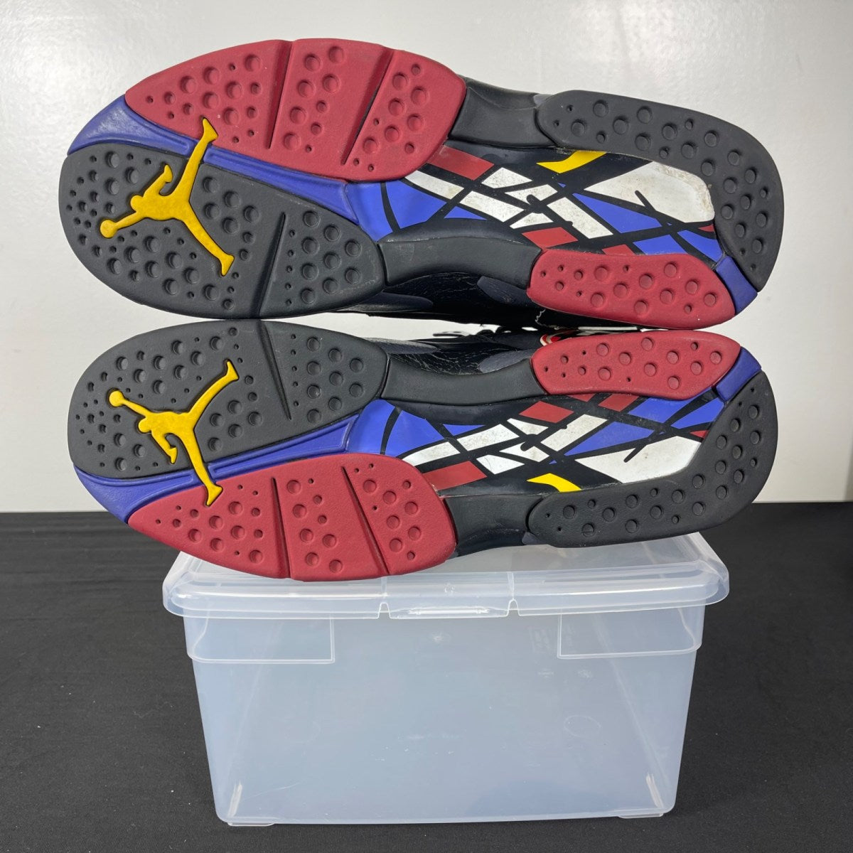 Jordan 8 Retro Playoffs (2007) 11.5 (Moderately Worn Pre-Owned)JordanBlack/Varsity Red-White - Image 5