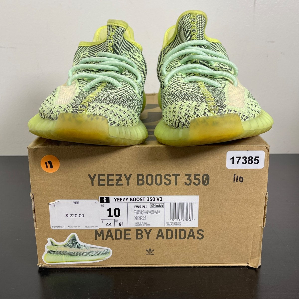 adidas Yeezy Boost 350 V2 Yeezreel (Non-Reflective) 10 (Moderately Worn Pre-Owned)adidasYeezreel/Yeezreel/Yeezreel - Image 2