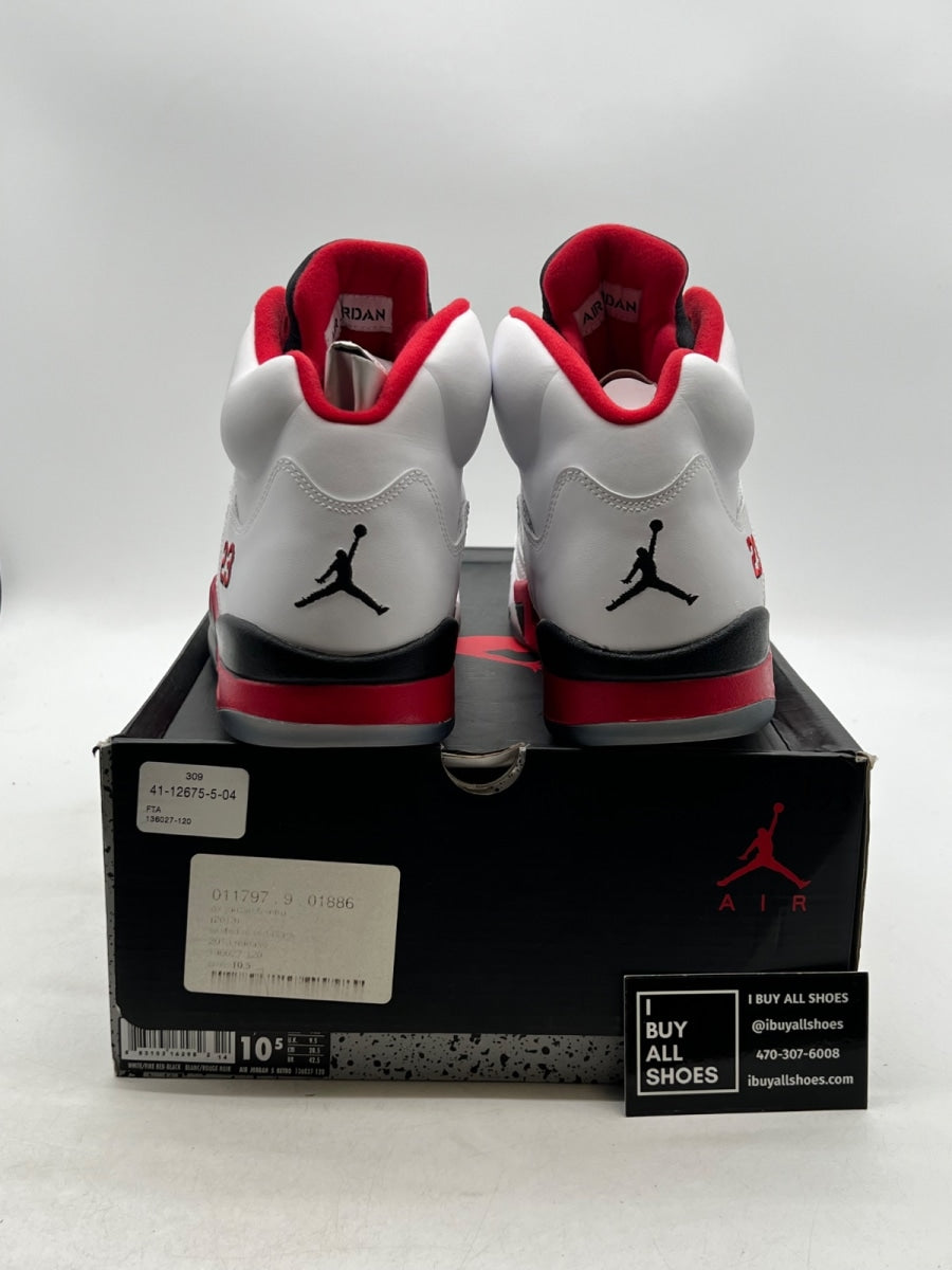 Jordan 5 Retro Fire Red Black Tongue (2013) 10.5 (Lightly Worn Pre-Owned) - Image 3