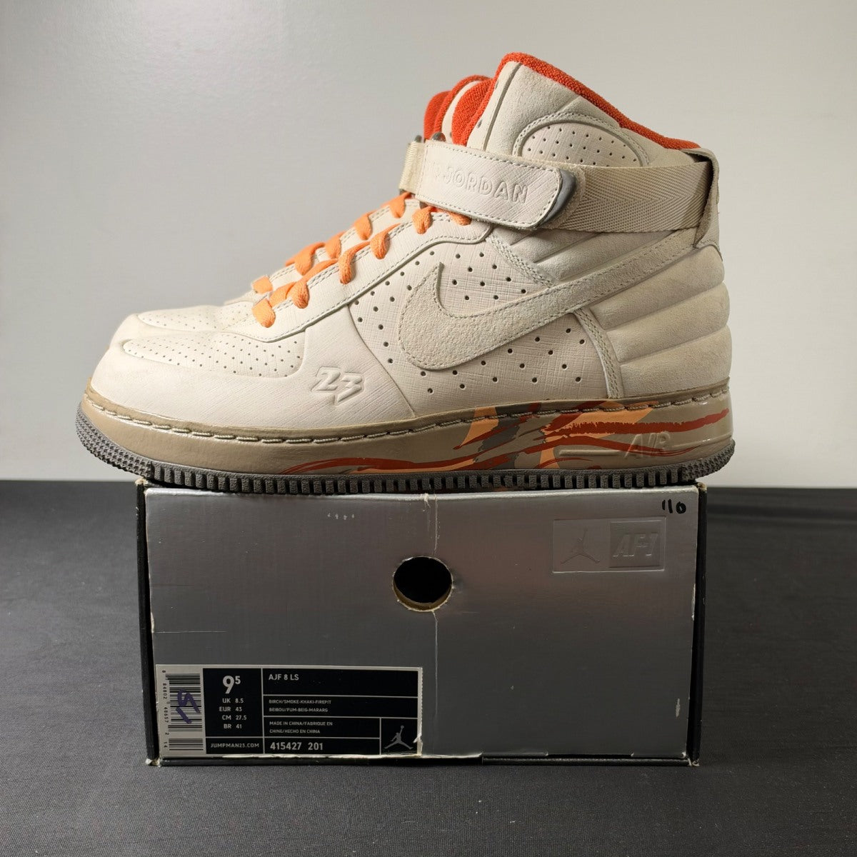 Air Jordan Force 8 'Birch Firepit' (Size 9.5) - Image 3