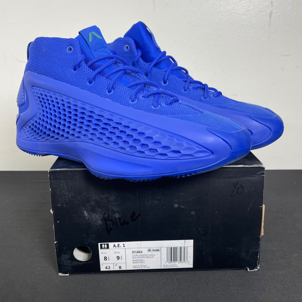 adidas AE 1 Velocity Blue 8.5 (Moderately Worn Pre-Owned)adidasVelocity Blue/Lime Green/Velocity Blue - Image 1