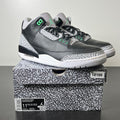 Jordan 3 Retro Green Glow 11.5 (Moderately Worn Pre-Owned)JordanBlack/Green Glow/Wolf Grey/White - Image 1