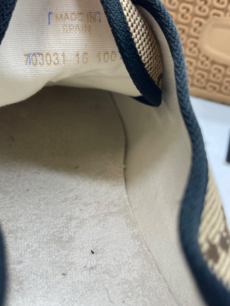 Gucci Maxi GG Low Top Beige Ebony 16 (Moderately Worn Pre-Owned) - Image 8