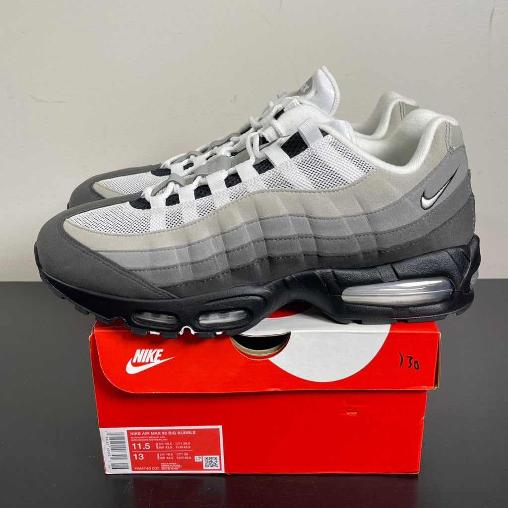 Nike Air Max 95 OG Big Bubble Granite 11.5 (Moderately Worn Pre-Owned)NikeBlack/White/Medium Ash/Dark Pewter/Dust/Granite - Image 3