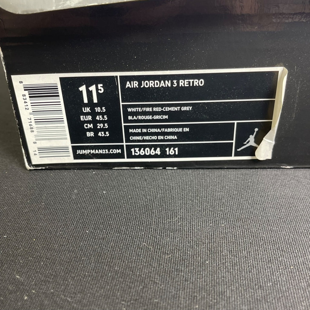 Jordan 3 Retro Fire Red (2007) (Size 11.5) - Image 7