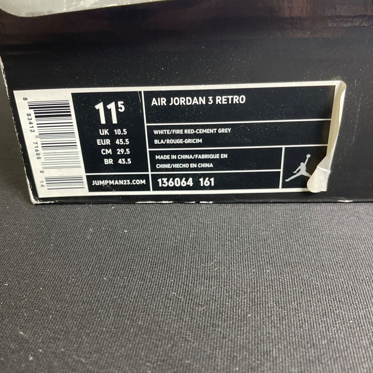 Jordan 3 Retro Fire Red (2007) (Size 11.5) - Image 7