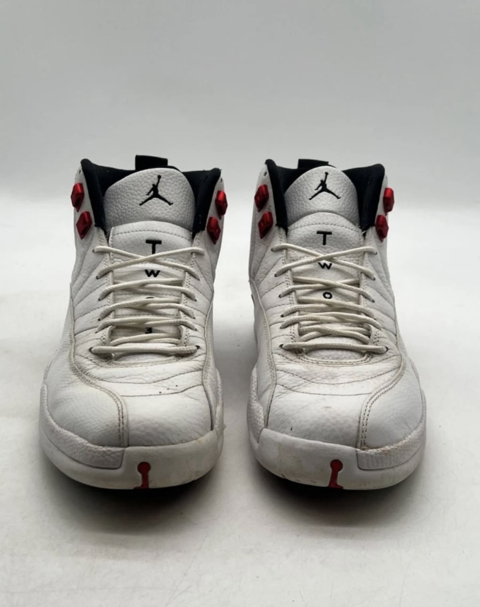 Jordan 12 Retro Twist 11 (Heavily Worn Pre-Owned)JordanWhite/Black-University Red - Image 2