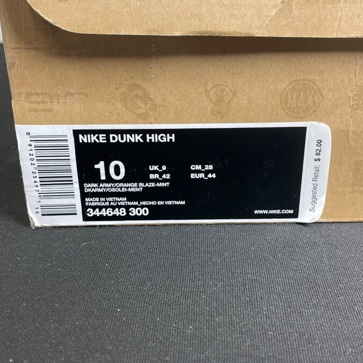 Nike Dunk High 'Dark Army Orange Blaze' (Size 10) - Image 7