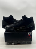 Jordan 3 Retro Black Cat (2025) 13 (Lightly Worn Pre-Owned)JordanBlack/Dark Charcoal/Black - Image 1