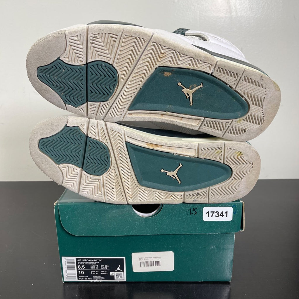 Jordan 4 Retro Oxidized Green 8.5 (Moderately Worn Pre-Owned)JordanWhite/Oxidized Green/White/Neutral Grey - Image 5