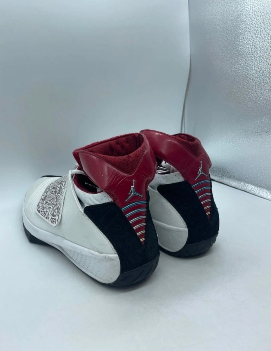 Jordan 20 OG White Laser 14 (Moderately Worn Pre-Owned)JordanWhite/Varsity Red-Black - Image 3