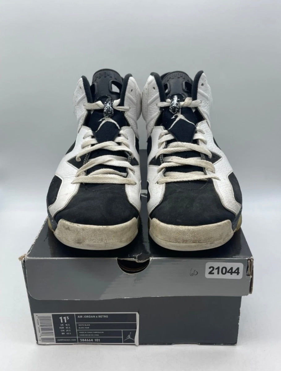 Jordan 6 Retro Oreo 11.5 (Heavily Worn Pre-Owned)JordanWhite/Black-Speckle - Image 2