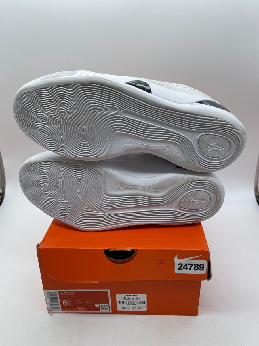 Nike Kobe 9 Elite Protro Halo (GS) 6.5Y (Moderately Worn Pre-Owned)NikeWhite/White/White - Image 7