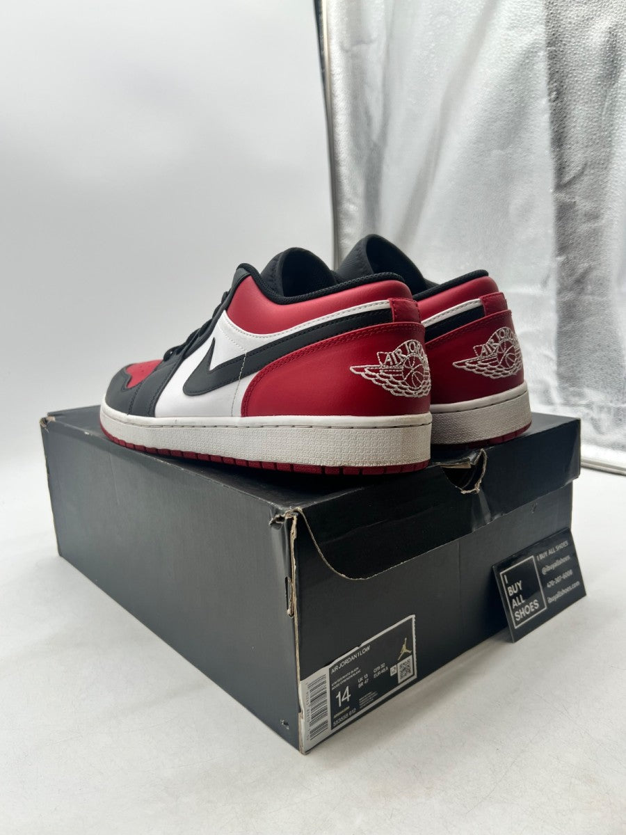 Jordan 1 Low Bred Toe 14 (Lightly Worn Pre-Owned) - Image 4