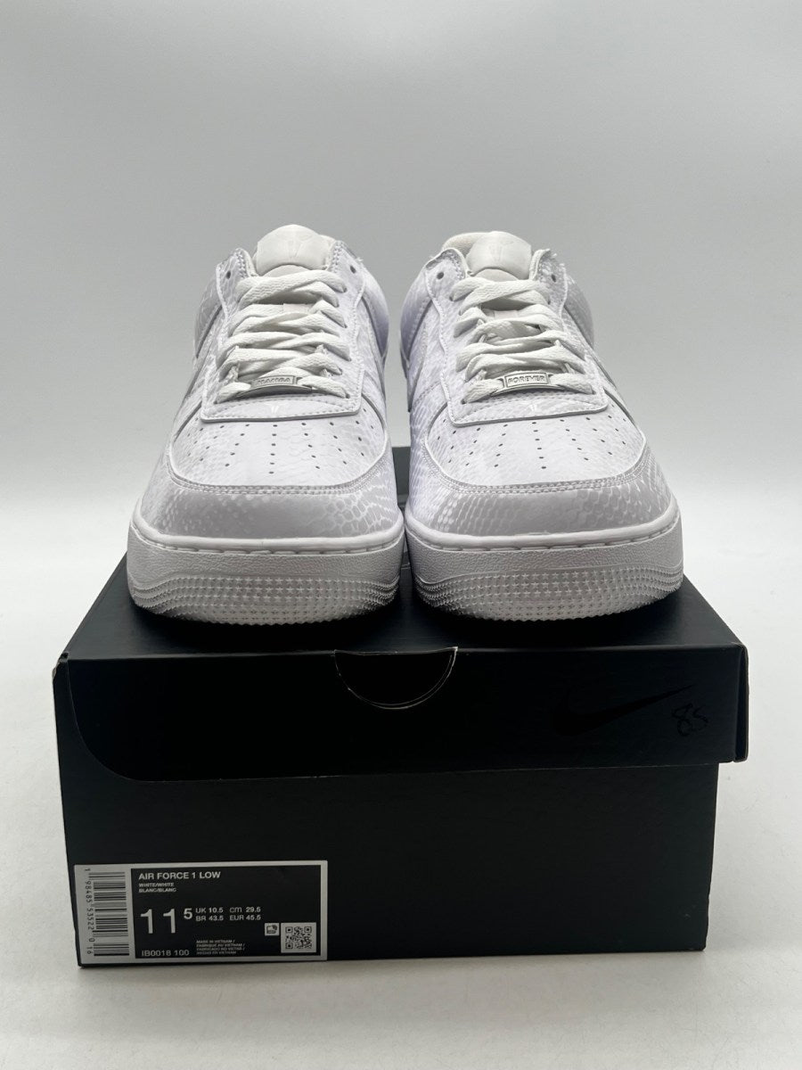 Nike Air Force 1 Low Kobe Bryant Forever White 11.5 (Lightly Worn Pre-Owned)NikeWhite/White - Image 2