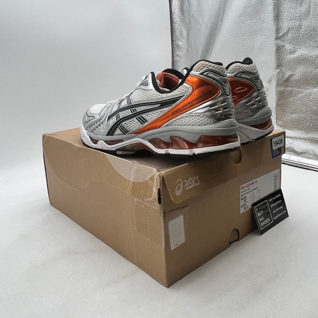 ASICS Gel-Kayano 14 White Piquant Orange - Image 4