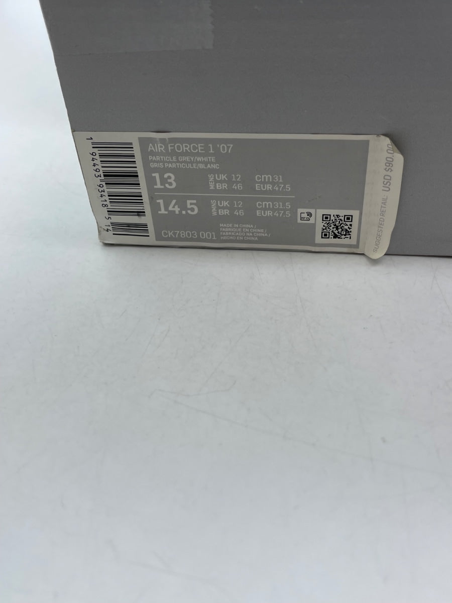 Nike Air Force 1 Low 'Wolf Grey' 13 (Moderately Worn Pre-Owned) - Image 9