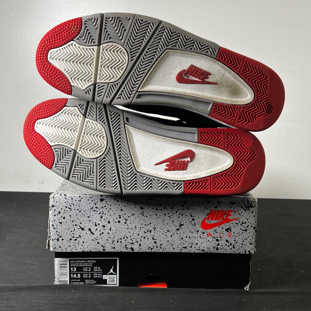 Jordan 4 Retro Bred Reimagined 13 (Lightly Worn Pre-Owned)JordanBlack/Cement Grey/Varsity Red/Summit White