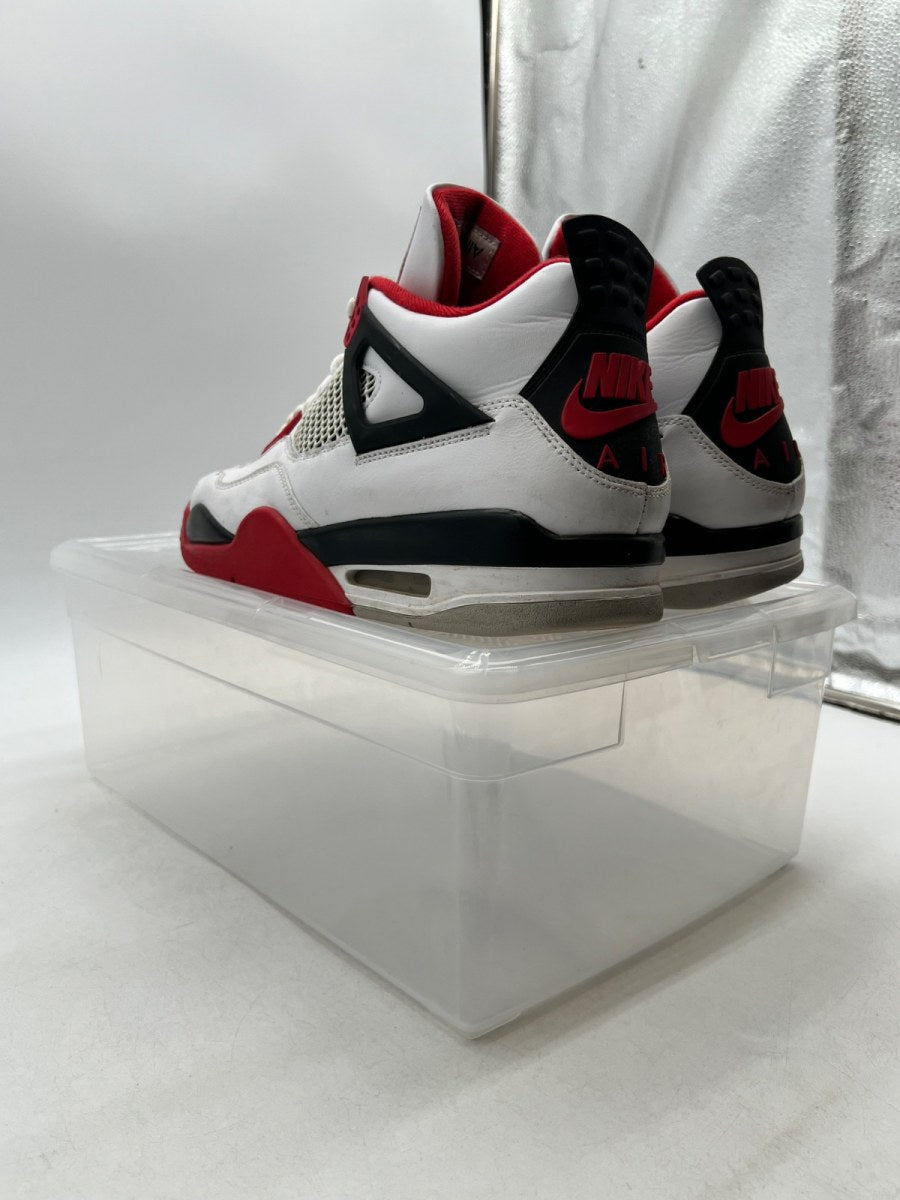 Jordan 4 Retro Fire Red (2020) 11.5 (Heavily Worn Pre-Owned)JordanWhite/Black-Tech Grey-Fire Red - Image 3