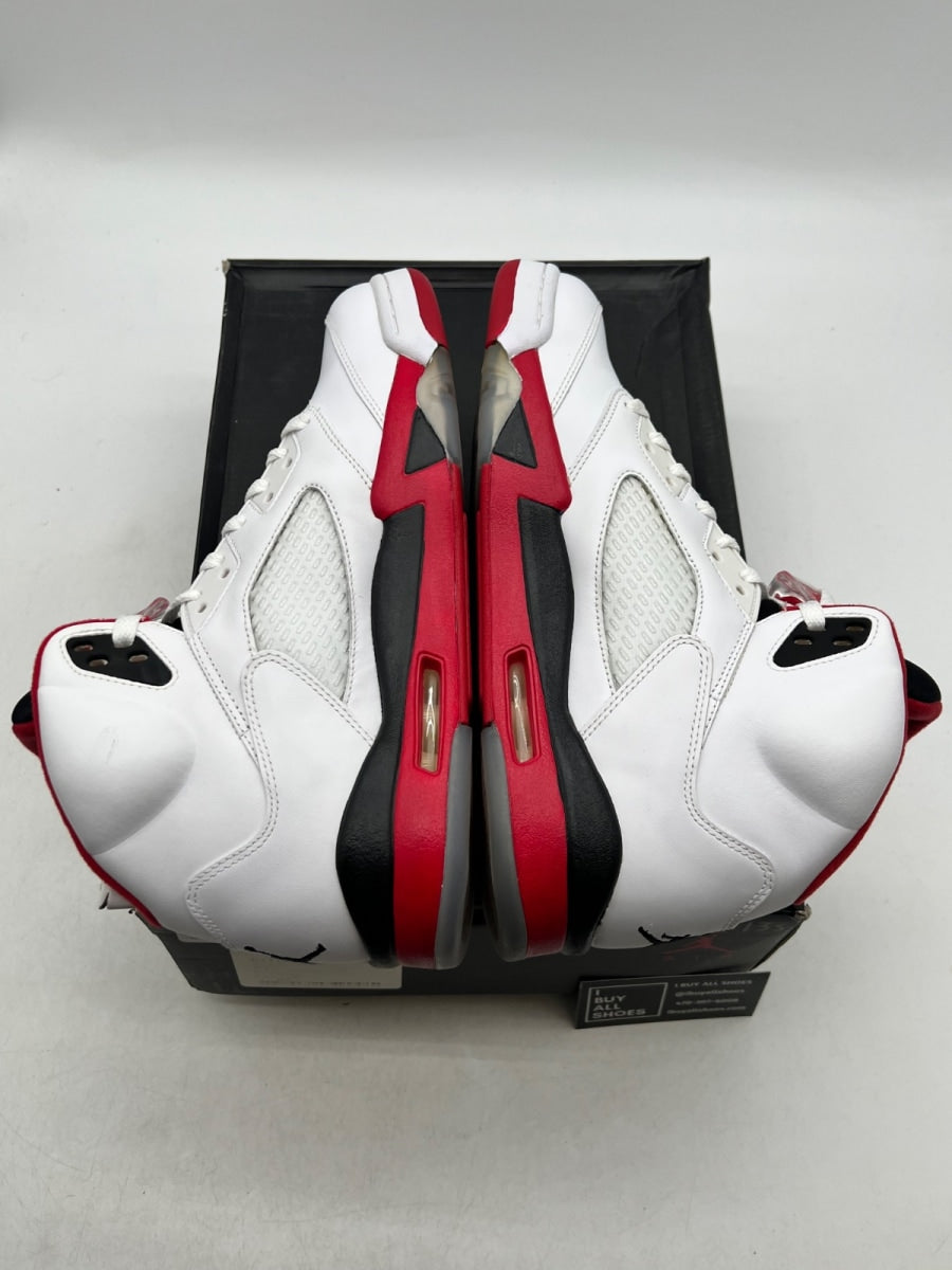 Jordan 5 Retro Fire Red Black Tongue (2013) 10.5 (Lightly Worn Pre-Owned) - Image 7