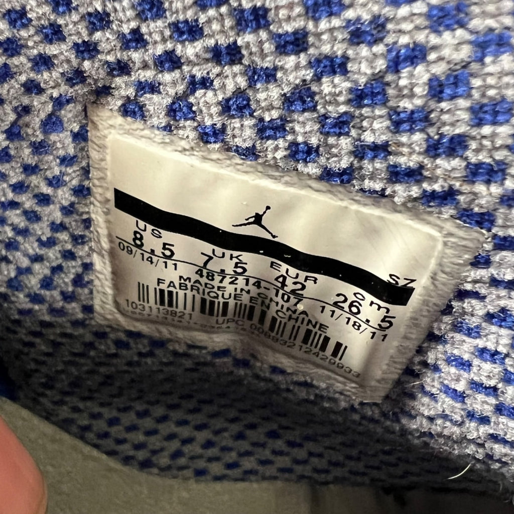 Jordan 10 Retro Old Royal 8.5 (Moderately Worn Pre-Owned)JordanWhite/Old Royal-Stealth - Image 6