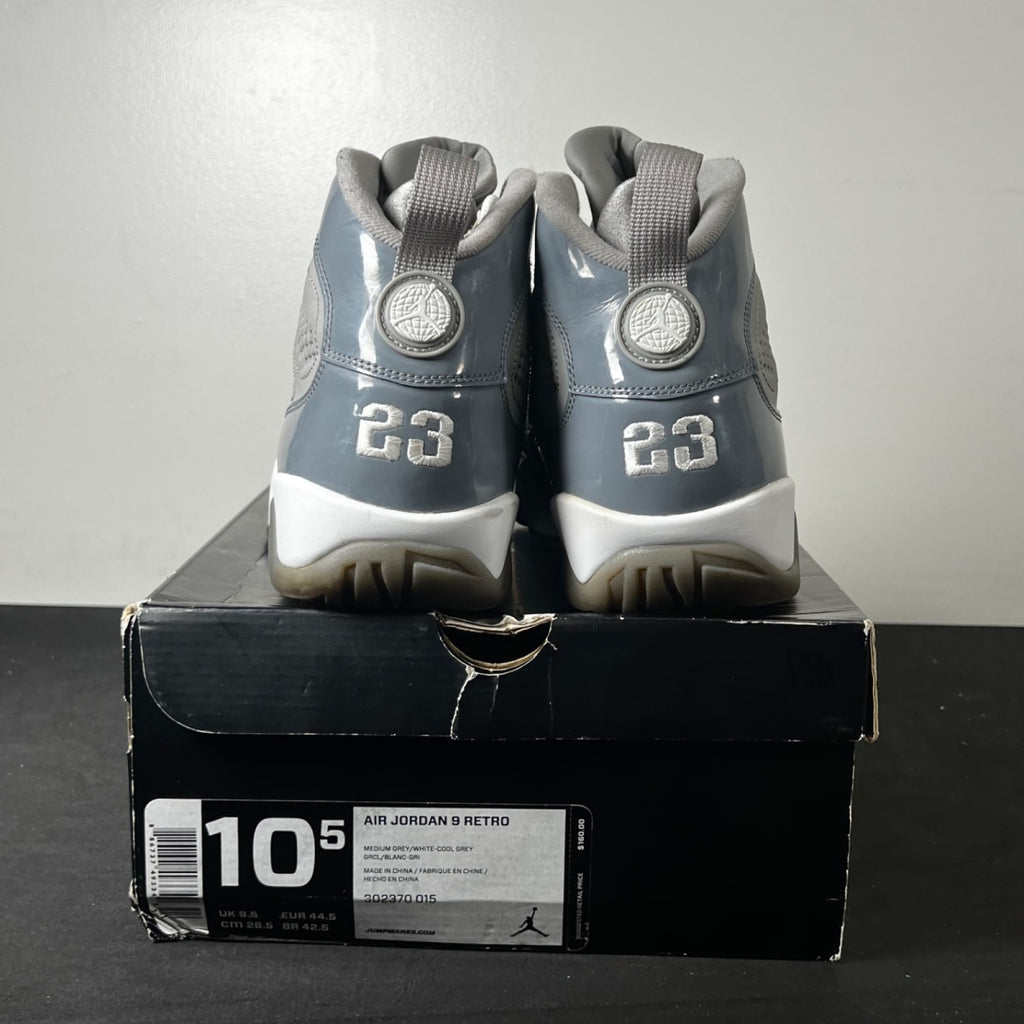 Jordan 9 Retro Cool Grey (2012) 10.5 (Moderately Worn Pre-Owned)JordanMedium Grey/White-Cool Grey - Image 5