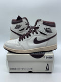 Jordan 1 Retro High OG A Ma Maniére 9 (Moderately Worn Pre-Owned)JordanSail/Burgundy Crush - Image 1