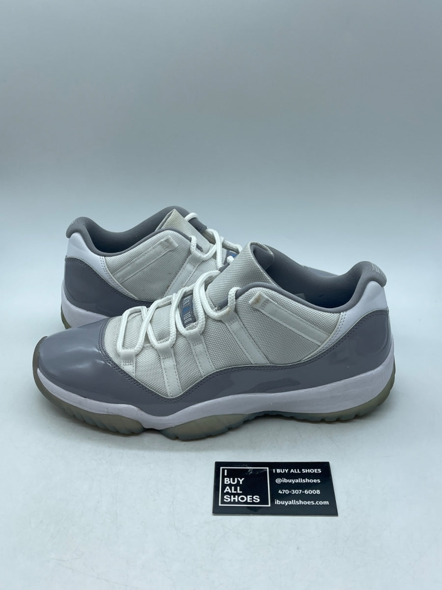Jordan 11 Retro Low Cement Grey 12 (Heavily Worn Pre-Owned) - Image 1