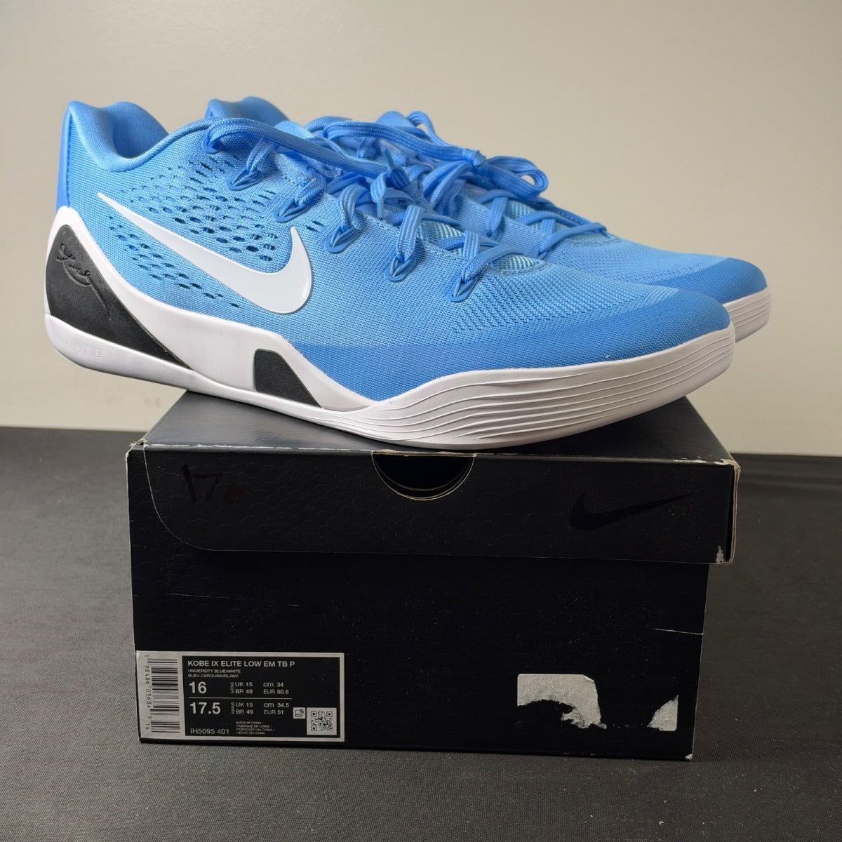 Nike Kobe 9 Elite Low EM Protro TB University Blue White (Size 16) - Image 1