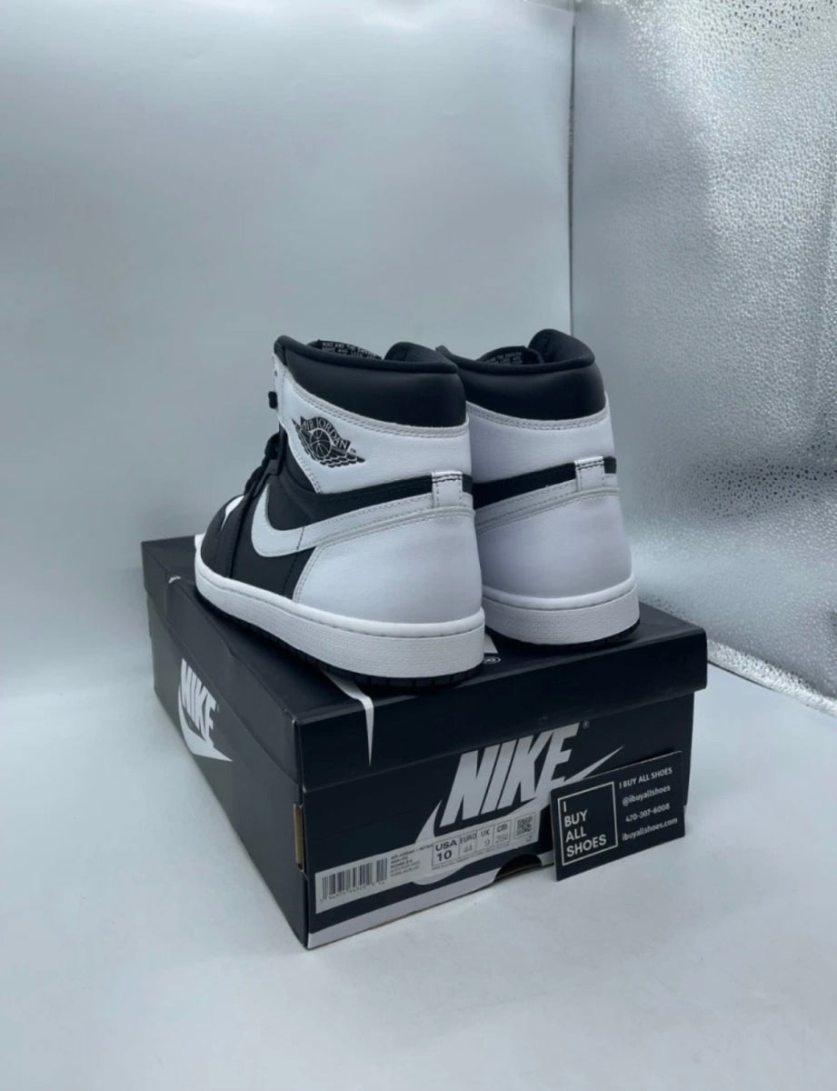 Jordan 1 Retro High OG Black White 10 (Lightly Worn Pre-Owned)JordanBlack/White/White - Image 4