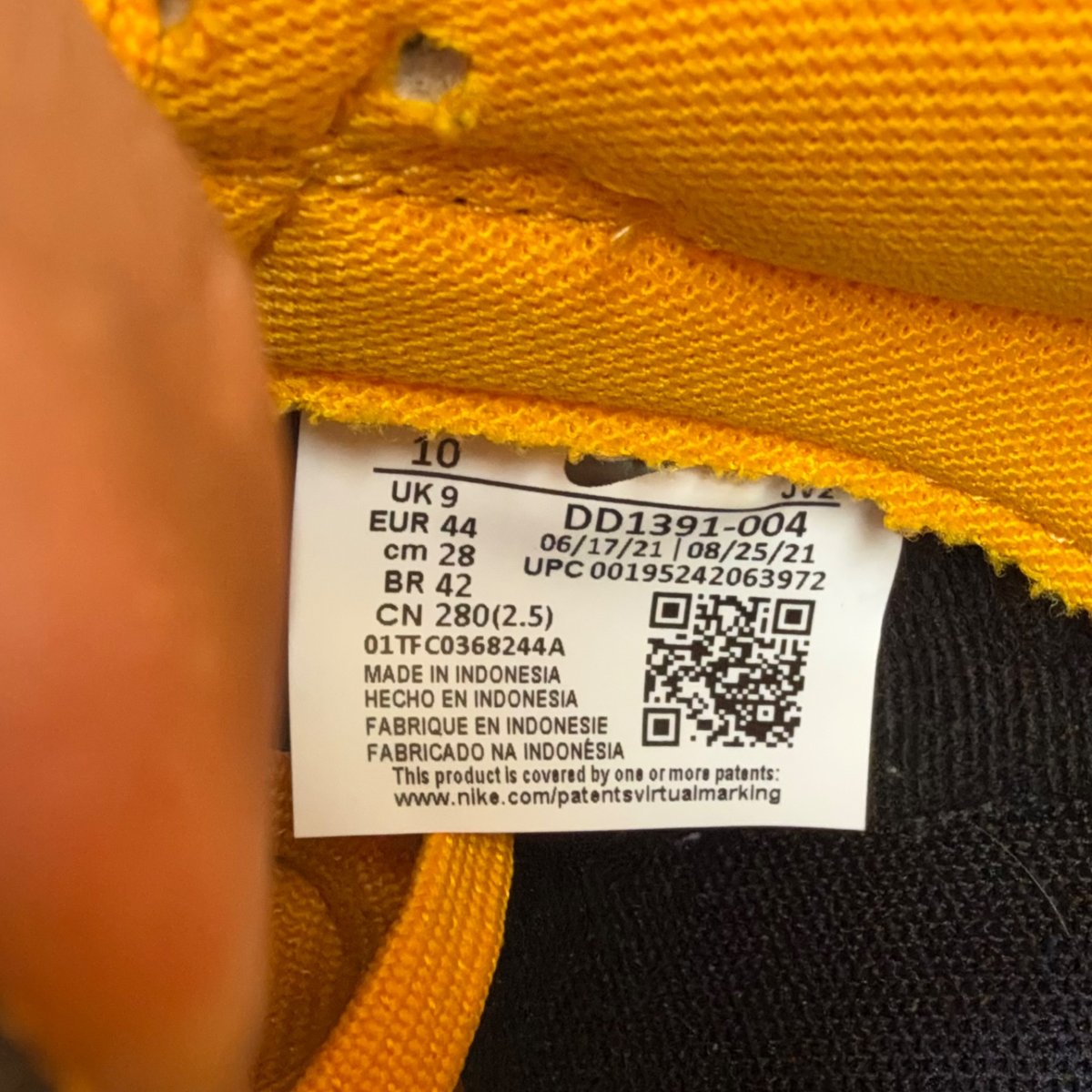 Nike Dunk Low Championship Goldenrod (2021) (Size 10) - Image 6
