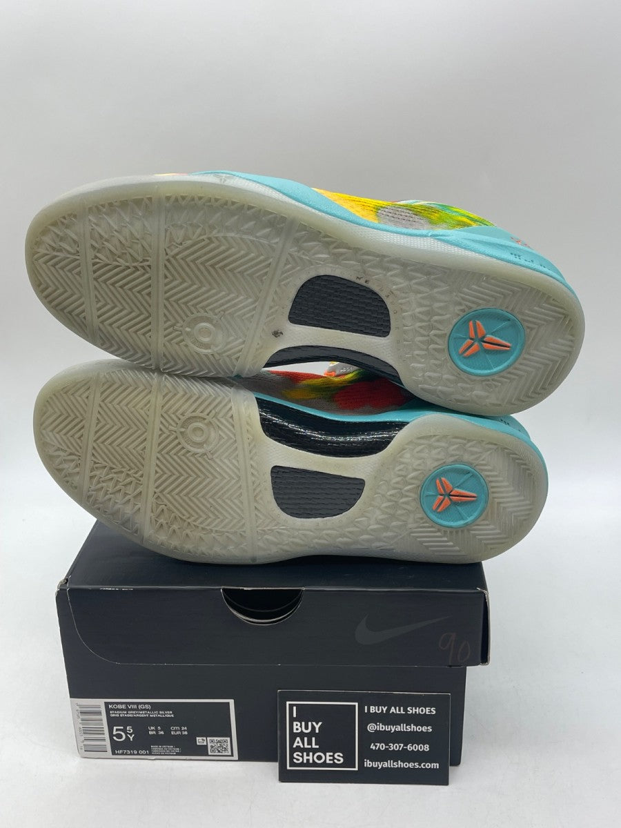 Nike Kobe 8 Protro Venice Beach (2024) (GS) 5.5Y (Moderately Worn Pre-Owned) - Image 7