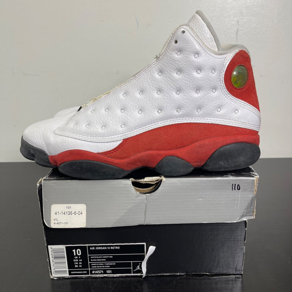 Jordan 13 Retro Cherry (2010) 10 (Moderately Worn Pre-Owned)JordanWhite/Black-Varsity Red - Image 3