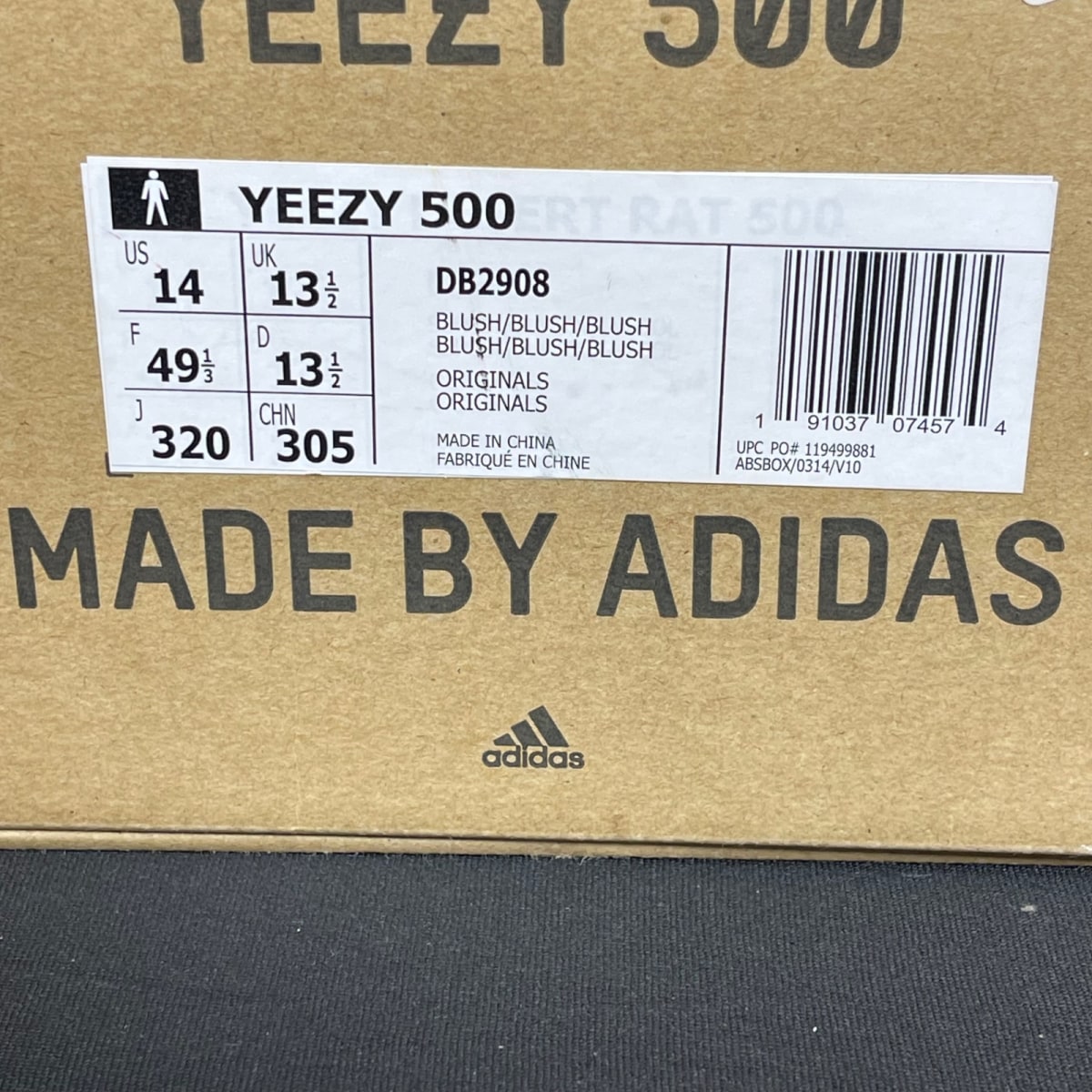 adidas Yeezy 500 Blush 14 (Moderately Worn Pre-Owned)adidasBlush/Blush/Blush - Image 7