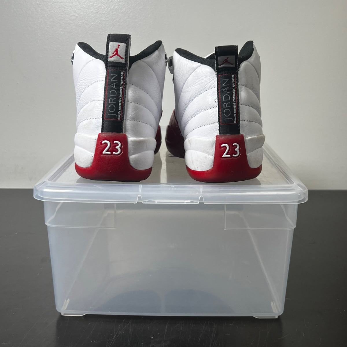 Jordan 12 Retro Cherry (2023) (GS) 4.5Y (Heavily Worn Pre-Owned)JordanWhite/Black/Varsity Red - Image 4