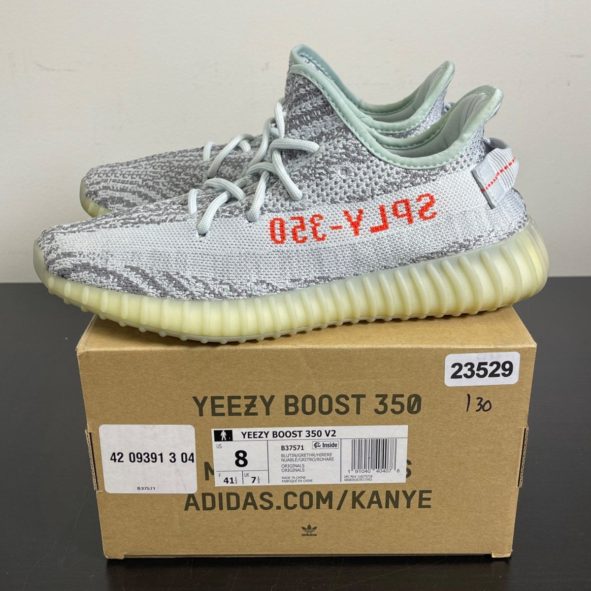 adidas Yeezy Boost 350 V2 Blue Tint (Size 8) - Image 3