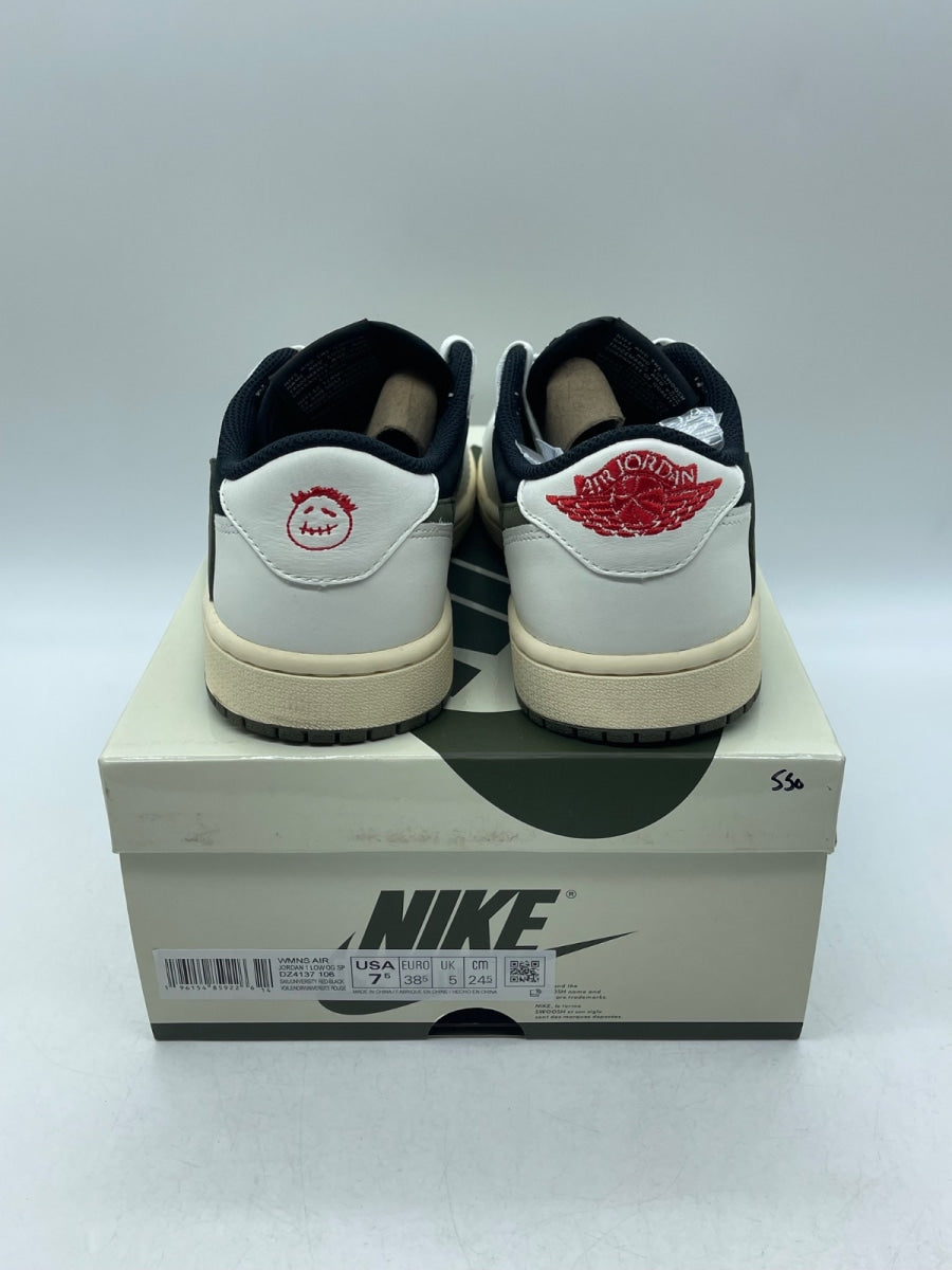 Jordan 1 Retro Low OG SP Travis Scott Olive (Women's) 7.5W (Lightly Worn Pre-Owned)JordanSail/University Red/Black/Medium Olive - Image 3