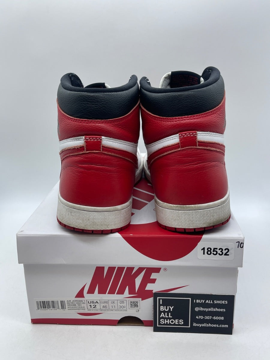Jordan 1 Retro High OG Heritage 12 (Heavily Worn Pre-Owned) - Image 3