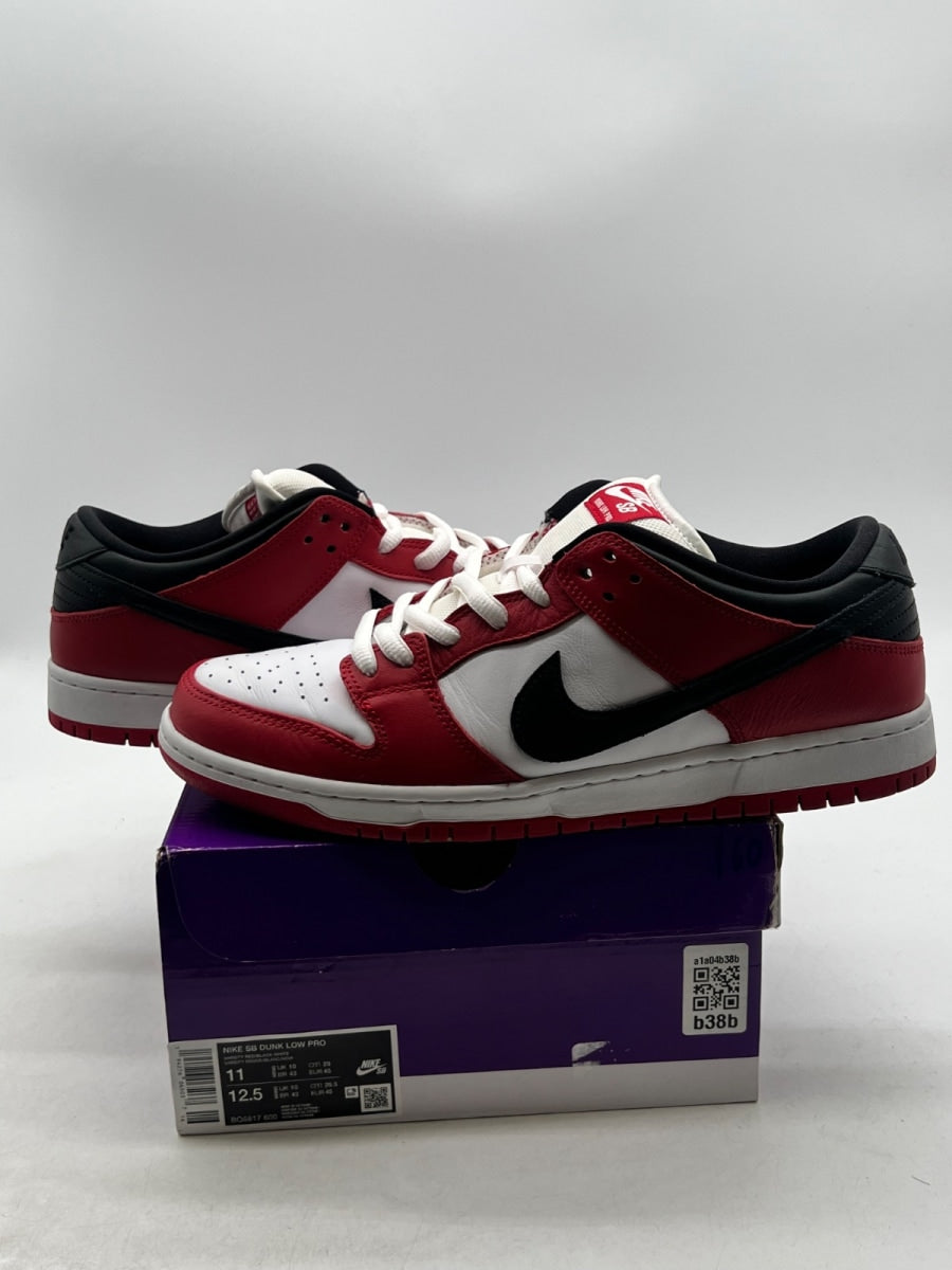 Nike SB Dunk Low Pro J-Pack Chicago 11 (Moderately Worn Pre-Owned)NikeVarsity Red/Black-White - Image 1