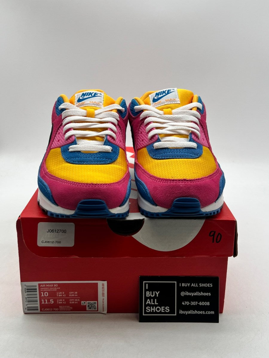 Nike Air Max 90 Multicolor Suede 10 (Lightly Worn Pre-Owned) - Image 2