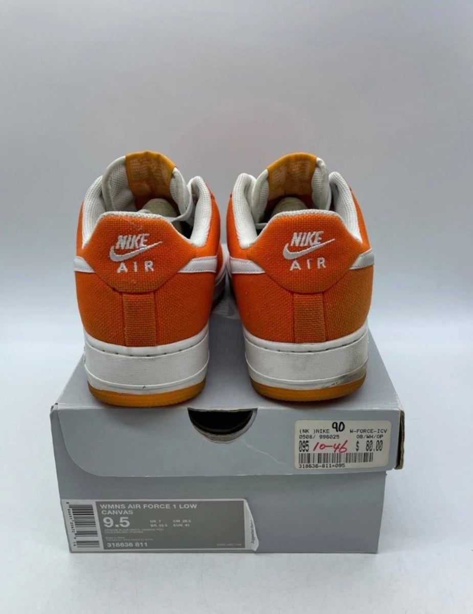 Nike Air Force 1 Low Orange Peel (GS) 9.5Y (Heavily Worn Pre-Owned)NikeOrange Blaze/White-Orange Peel - Image 3